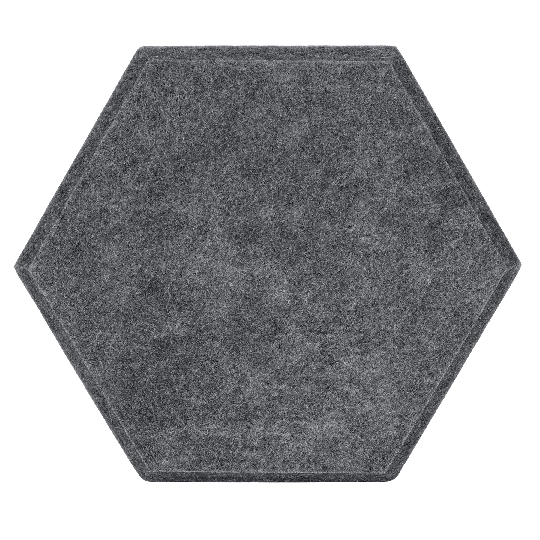 Placa Isolante Acústica para Parede e Teto Revest Ness Hexagonal 40x34,6x2,5cm Preto Trisoft