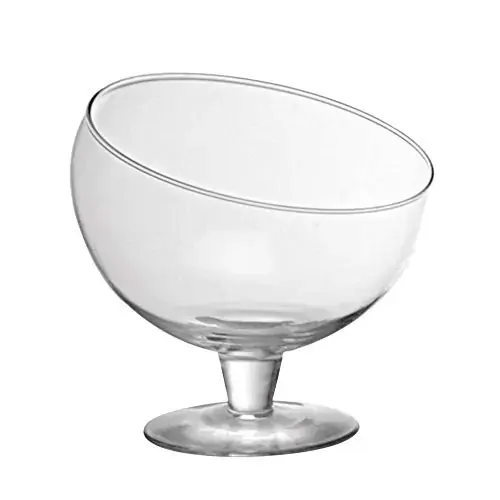 Taça Diagonal Jane 20x20cm Incolor Luvidarte