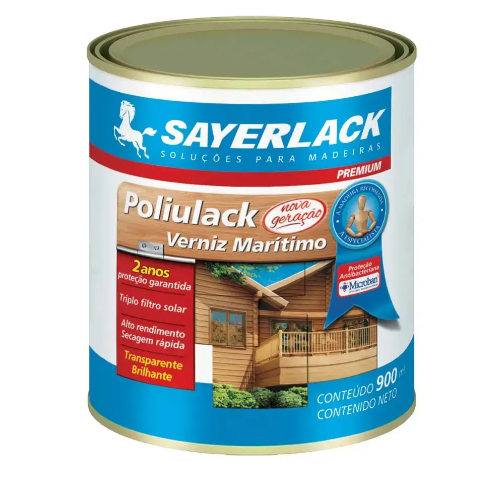 Verniz Brilhante Poliulack Transparente 900ml