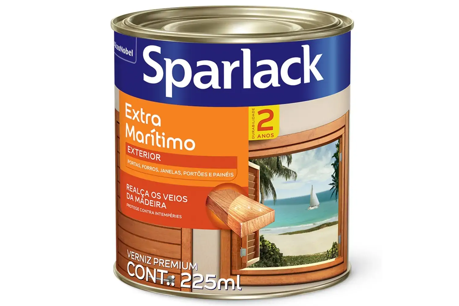 Verniz Premium Brilhante Extra Marítimo Natural 225ml