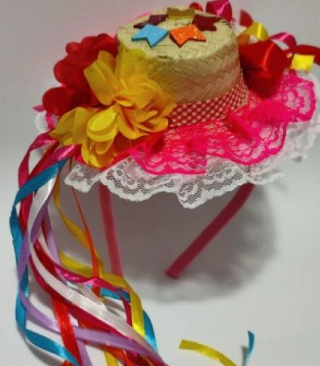 Tiara Chapeu Boneca Pom Pom