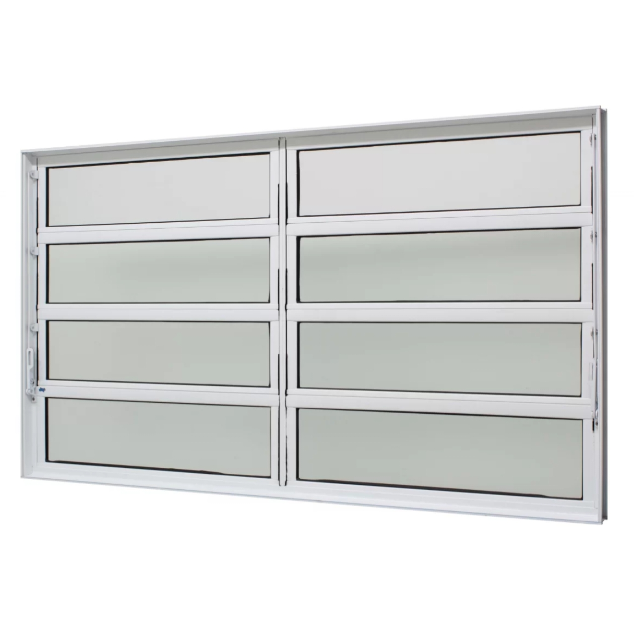 Janela Basculante Alumínio Branco 80x150x6cm Duas Seções Jap Caribe Max