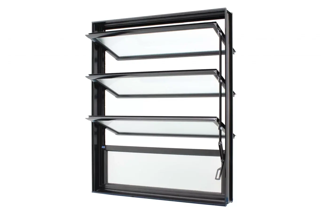 Janela Basculante Alumínio Preto 80x100x6cm Jap Caribe Max