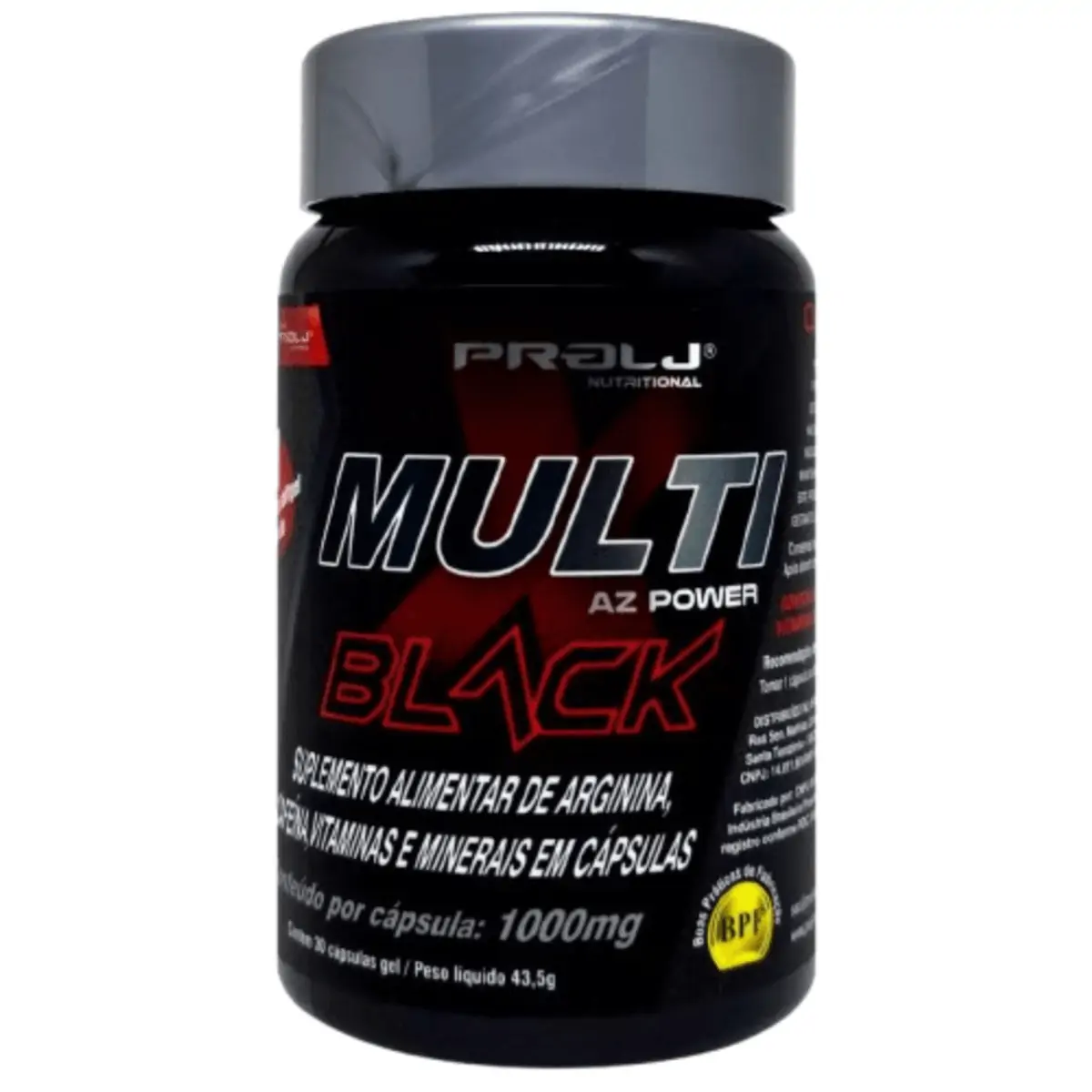 Multi X Black AZ Power 1000mg C/30 Cápsulas Softgel