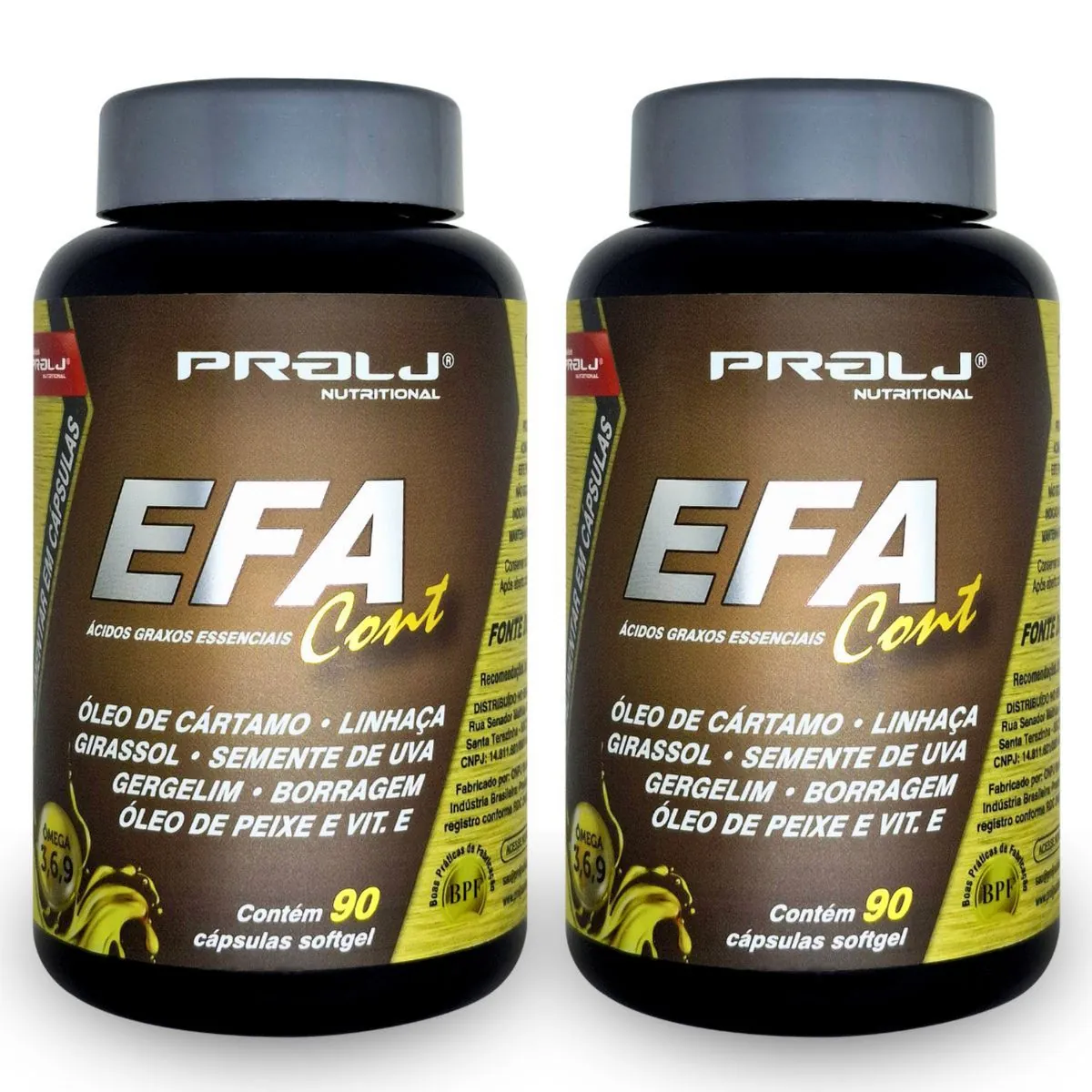 EFA CONT 1000MG 90 CÁPSULAS SOFGEL KIT 2