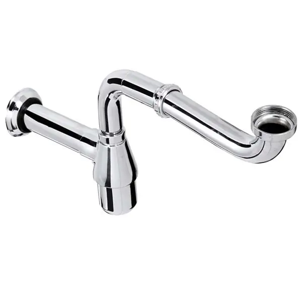 Sifão com Copo para Cozinha Articulado Metal Cromado 1.1/2" 12,8cm Esteves