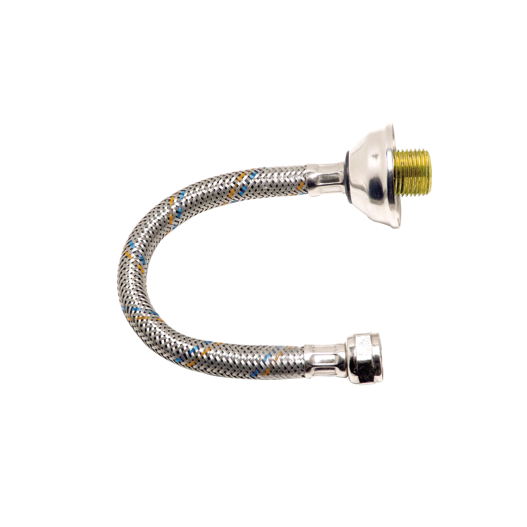 Mangueira Fléxível para Água Cromado Alta Pressão 1/2" 30cm Esteves