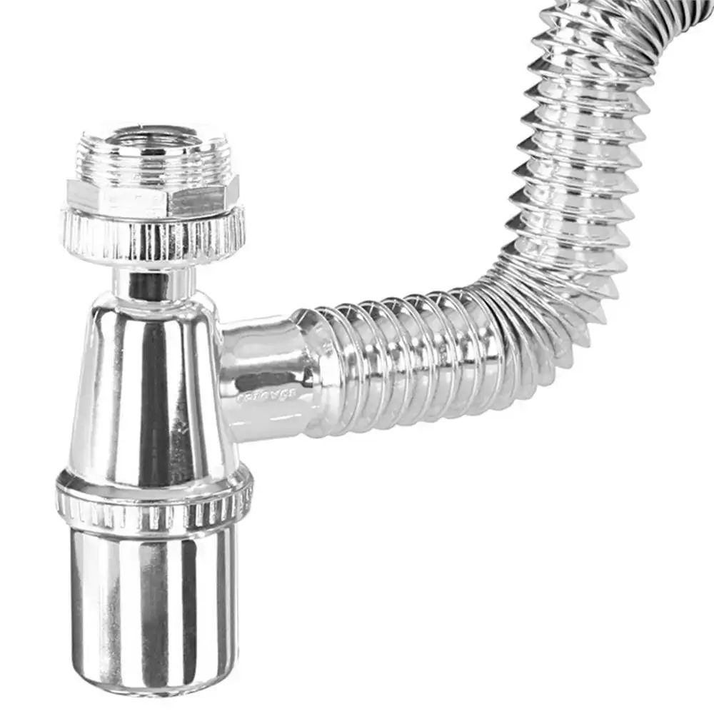 Sifão Universal com Saída Extensível Cromado