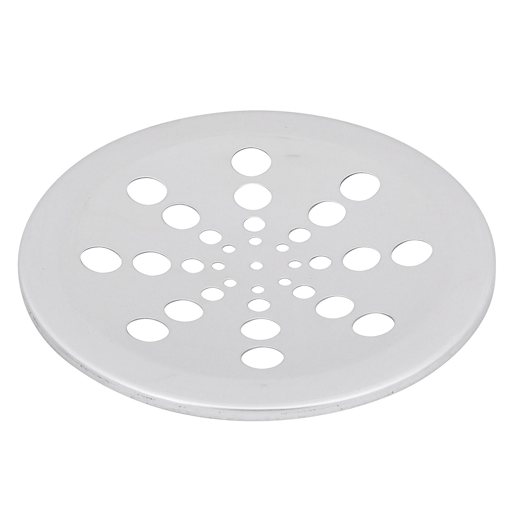 Grelha para Ralo de Banheiro 15x15cm Aço Inox Cromado Redondo Equation