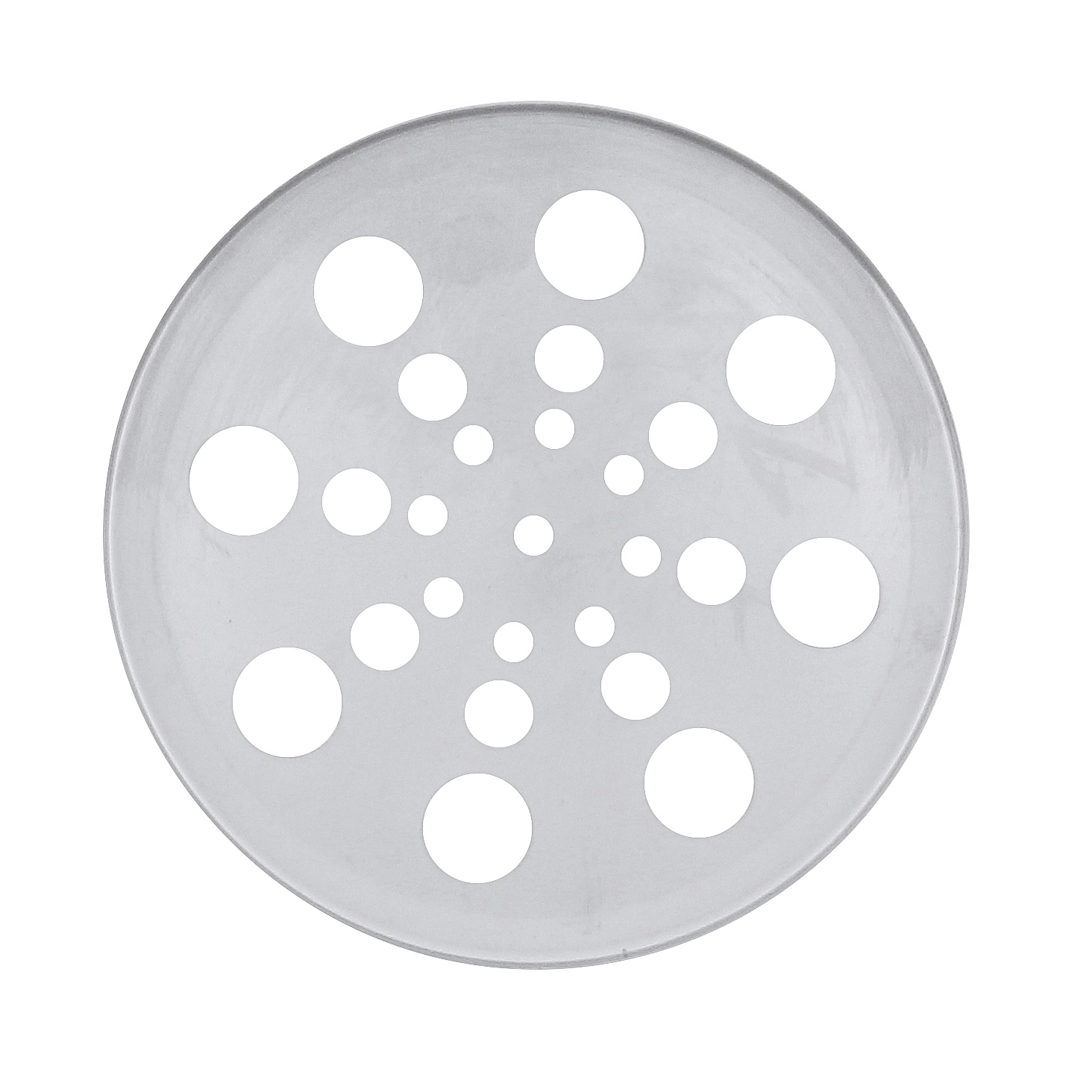 Grelha para Ralo de Banheiro 10x10cm Aço Inox Cromado Redondo Equation