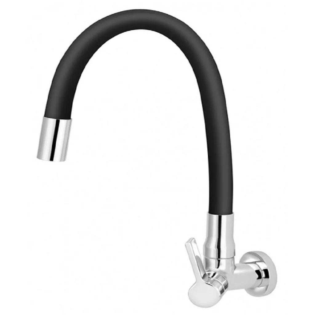 Torneira De Parede P/cozinha C/bica Articulada Versata Esteves Preto