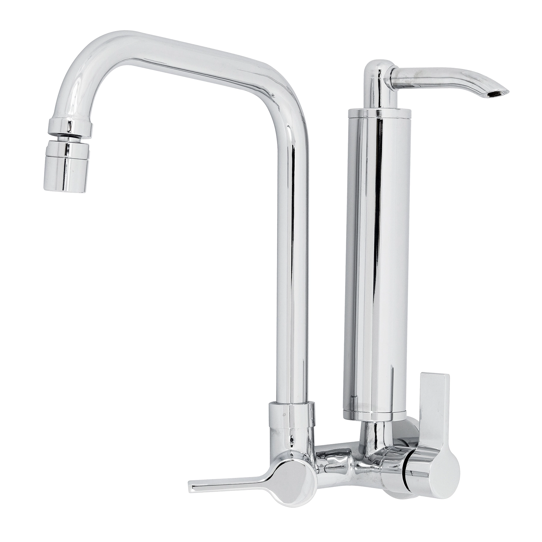 Torneira com Filtro de Parede para Cozinha com Bica Alta Cromada Clean Esteves