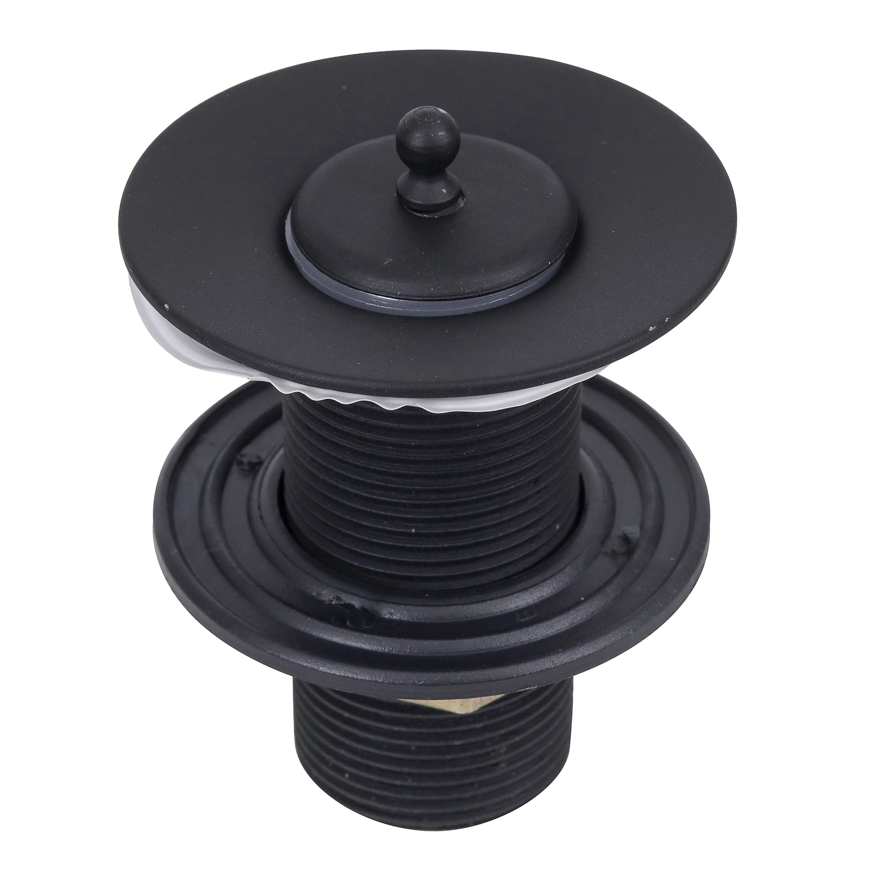 Válvula para Pia de Banheiro Longa 2.3/8" Preta VVL216 Esteves