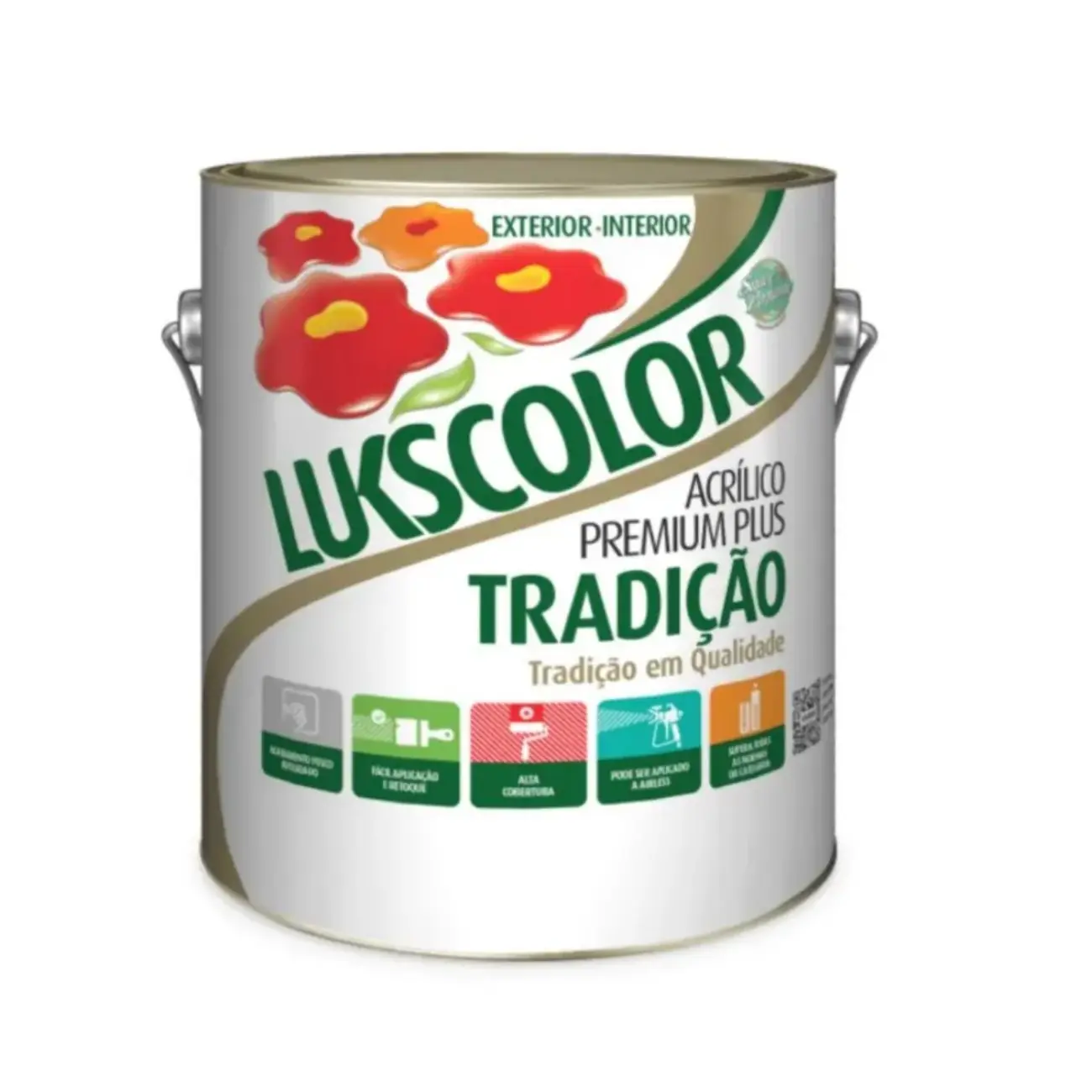 Lukscolor 3,6 Latex Acrilico Tradicao Amarelo Canario