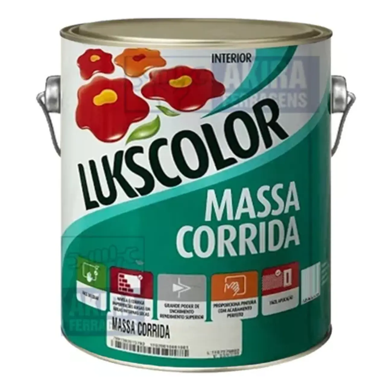 Massa Corrida Pva 3.6lt Lukscolor
