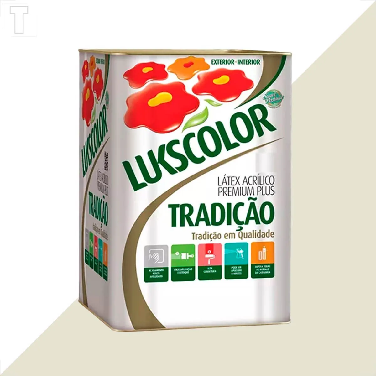 Tinta Latex Lukscolor Tradicao Acrilico Fosco 18l Algodao Egipcio
