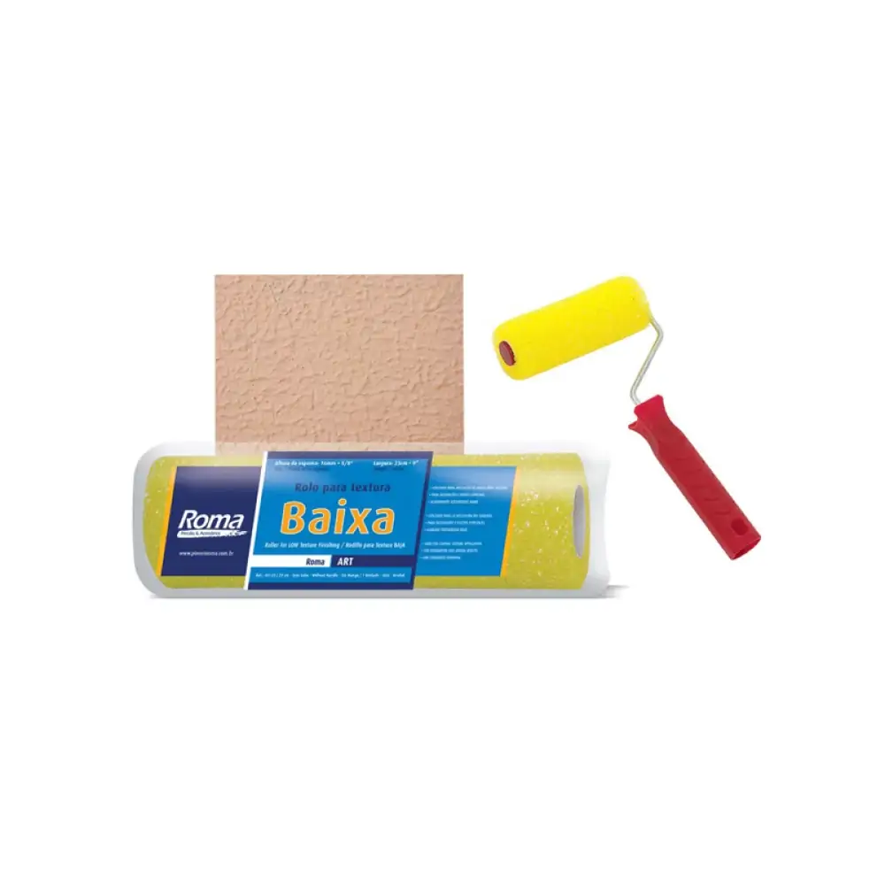Rolo Para Textura Baixa 23cm Roma