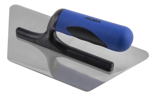 Desempenadeira Roma Trapézio Aço Inox Para Efeito Decorativo Cimento Queimado