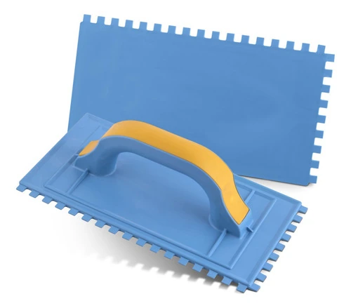 Desempenadeira Pvc Plástica Versátil Dentada Para Instalação De Pisos Azulejos E Outros Revestimentos 28x15cm - Roma