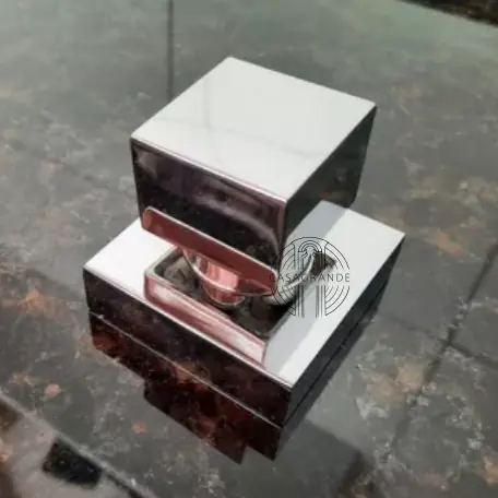 Acabamento Quadrado Metal Cromado Slim - CasaGrande Mundial