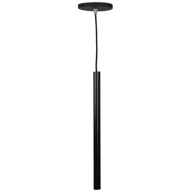 Pendente Tubo Preto 40cm Led 2w 3.000k Spillo Ilunato