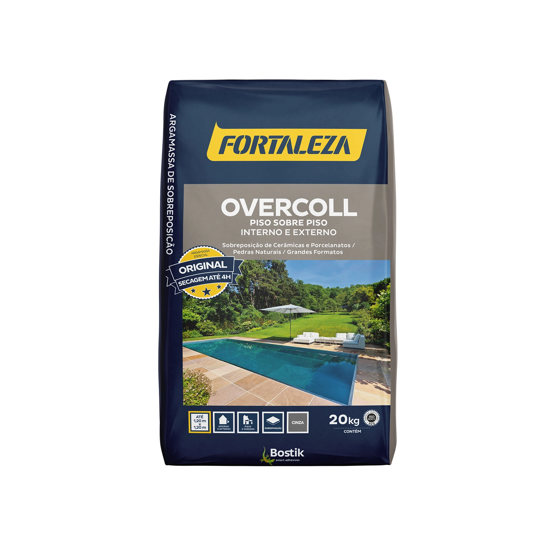 Argamassa Overcoll Piso Sobre Piso 20kg Cinza