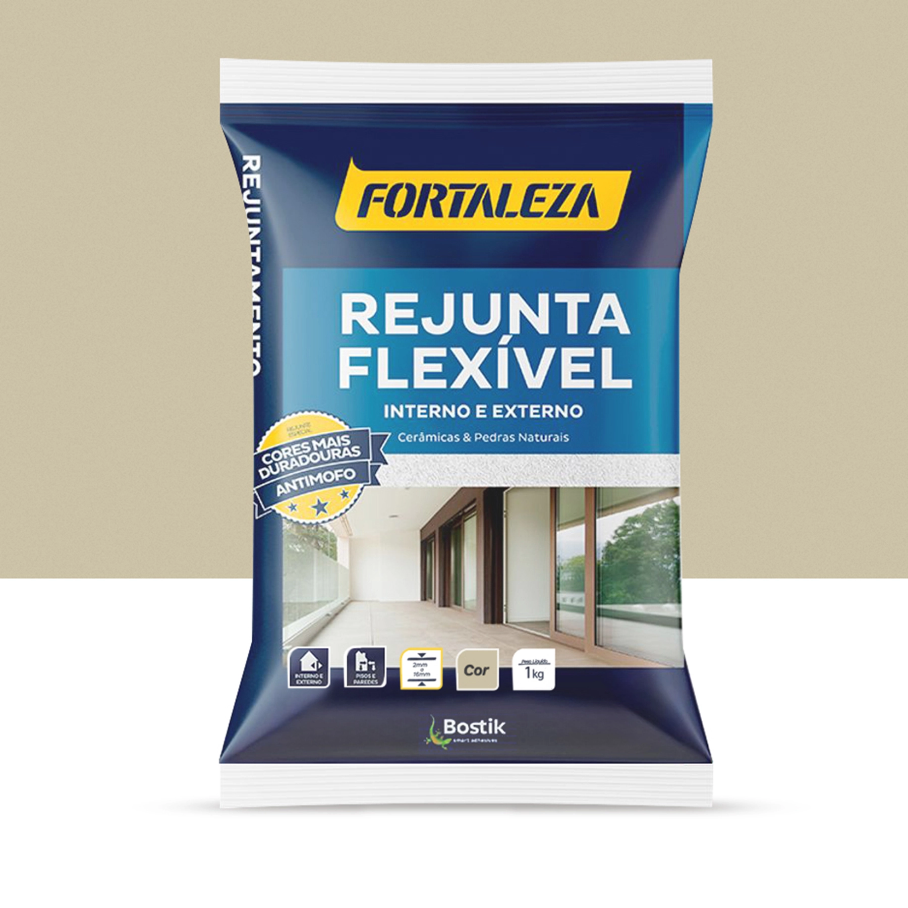 Rejunte Flexível para Pisos E Azulejos Marfim 1kg