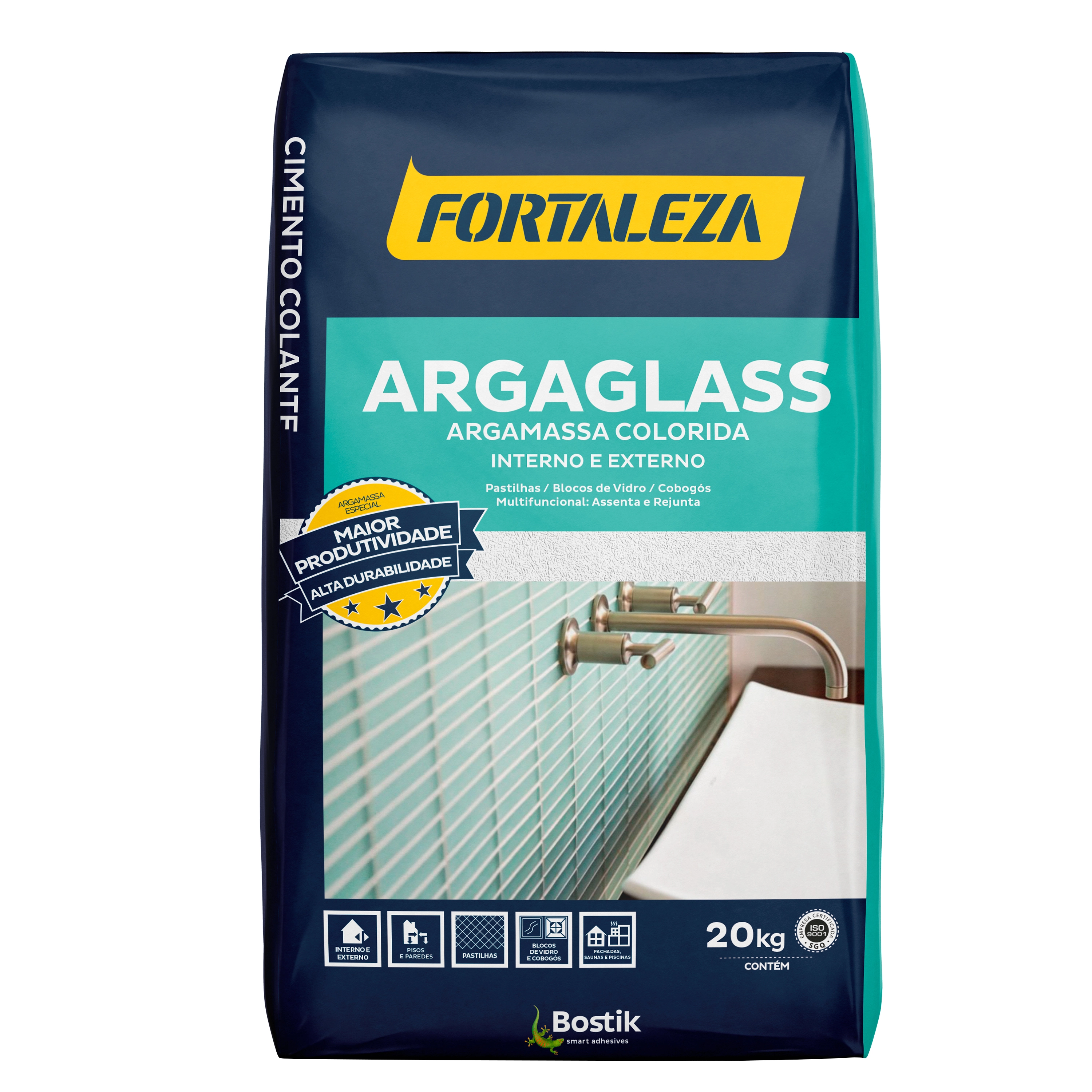 Argamassa Pastilhas e Mosaicos Interno e Externo 20kg Branco Argaglass Fortaleza