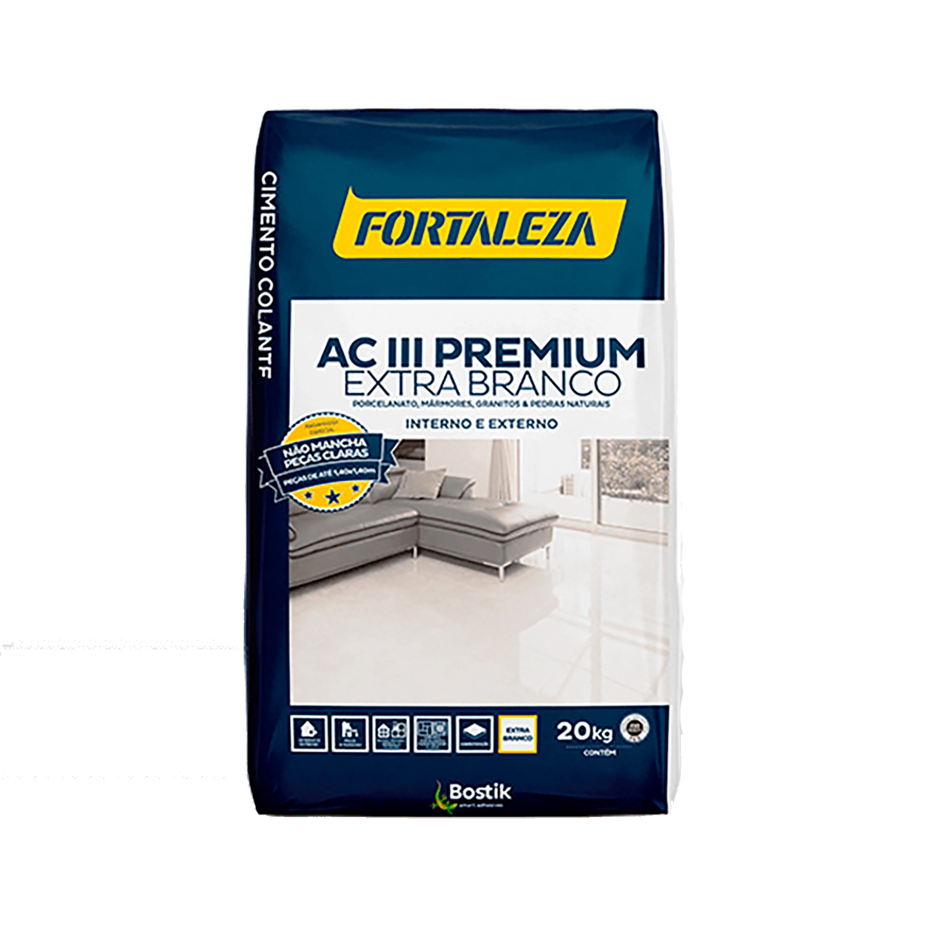 Argamassa Fortaleza Marmore/granito 20kg