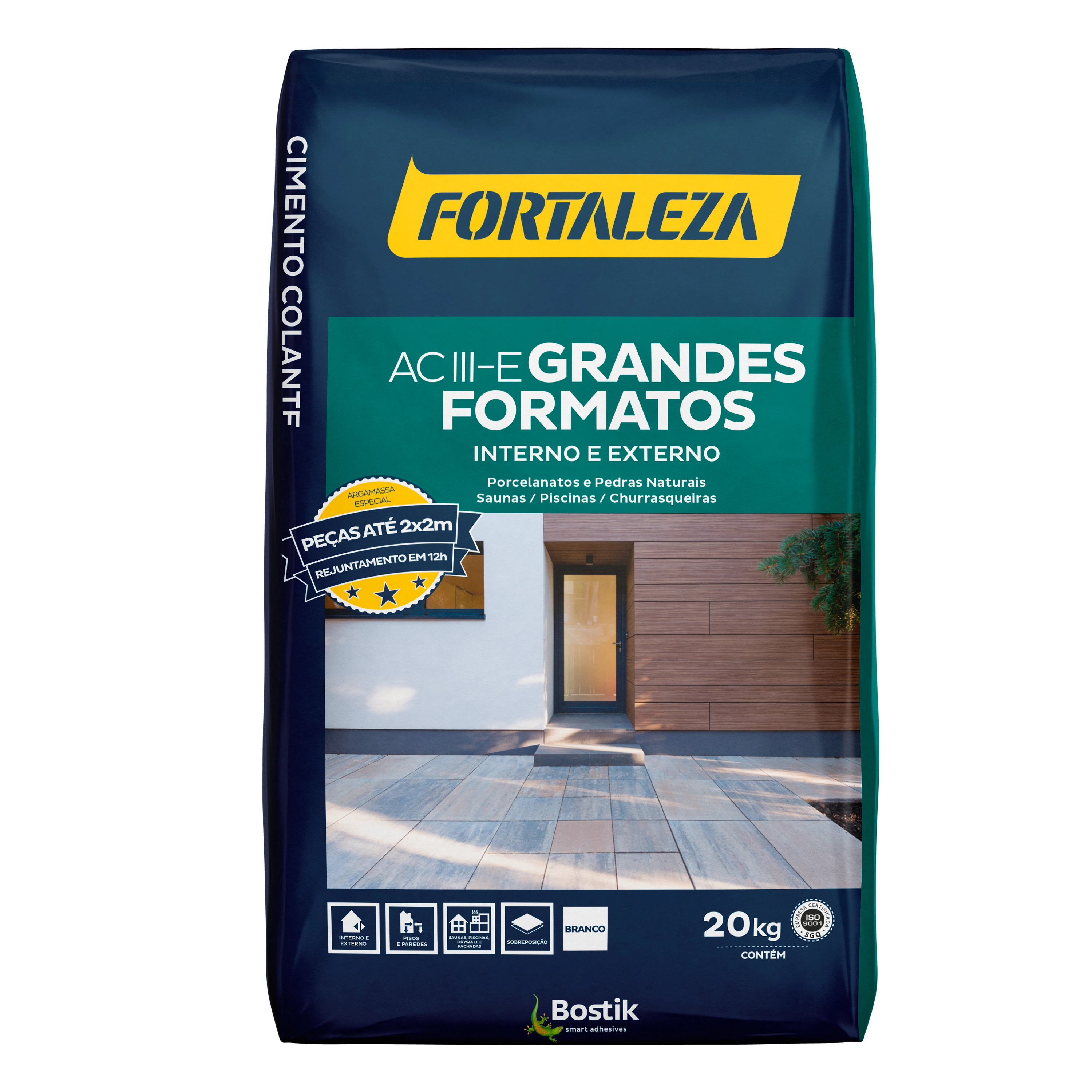 Argamassa ACIII Interno e Externo 20kg Branco Fortaleza