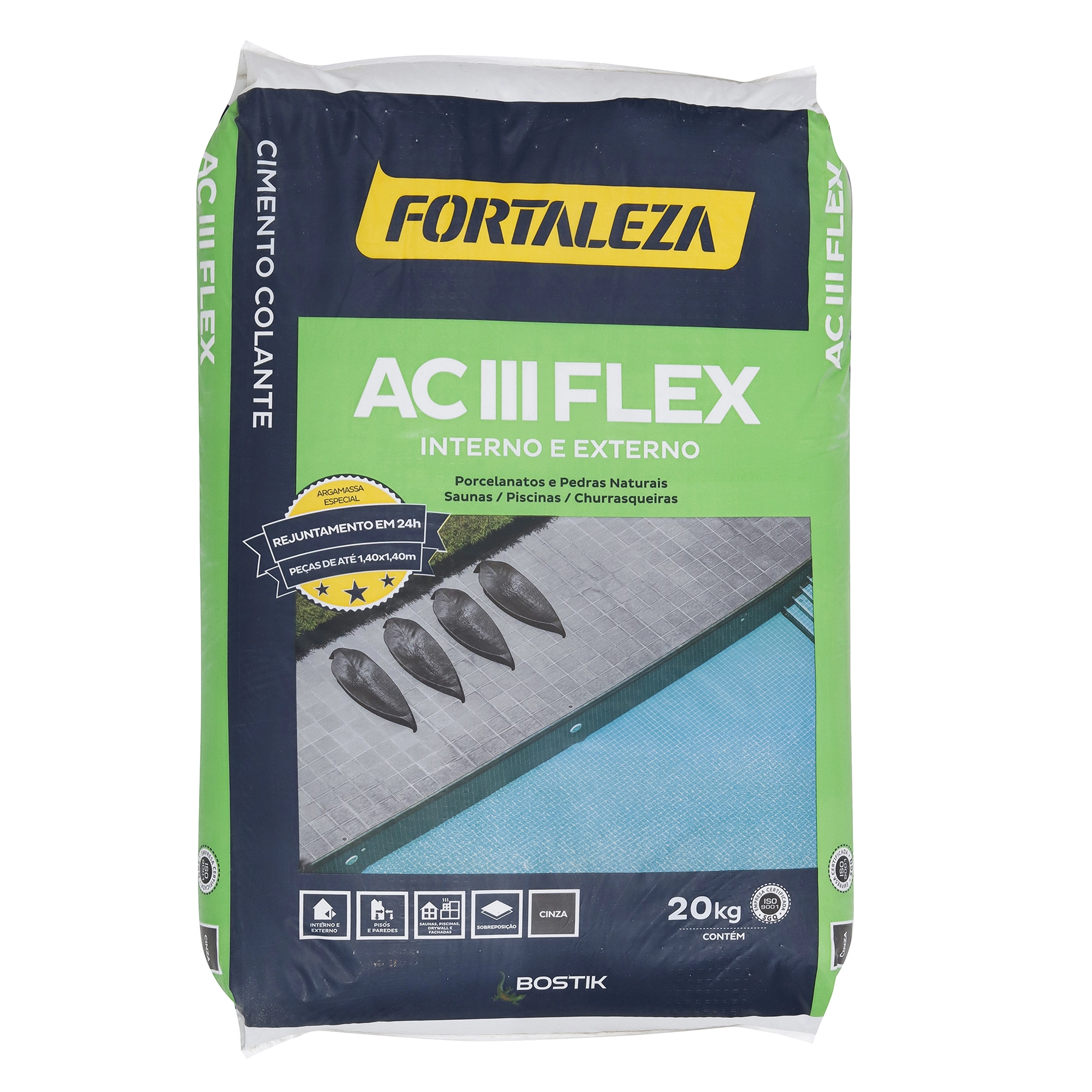 Argamassa Fortaleza 20kg Aciii Flexivel