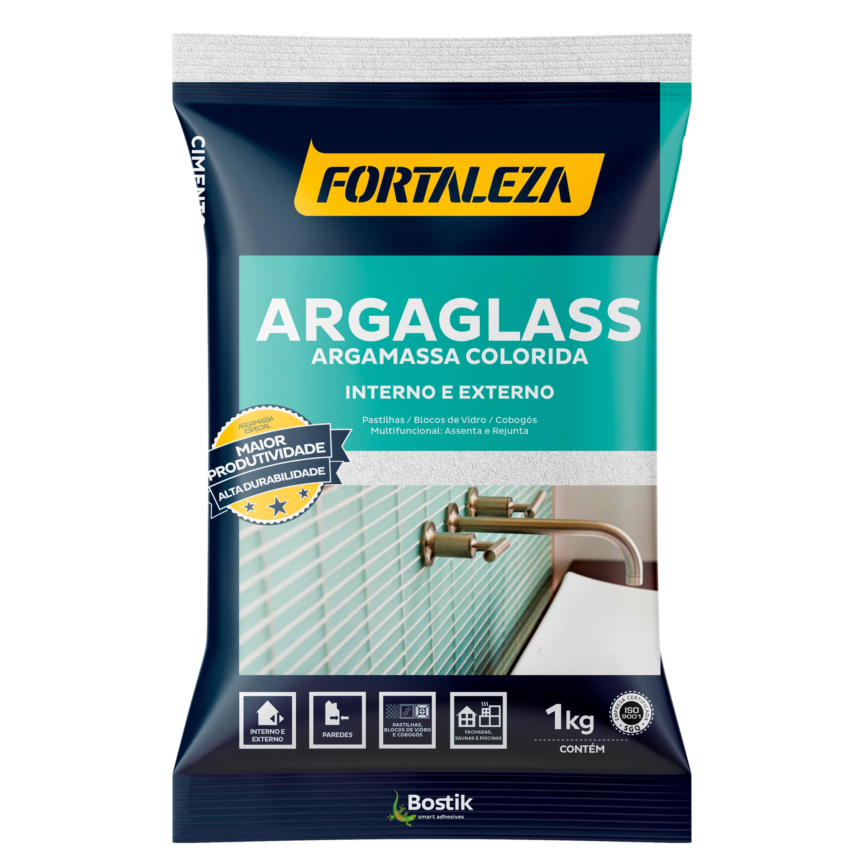 Argamassa Pastilhas e Mosaicos Interno e Externo 1kg Branco Argaglass Fortaleza