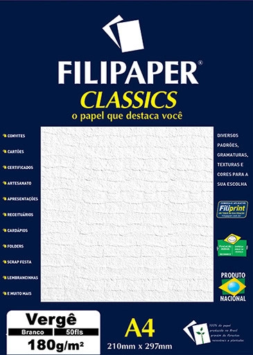 Loja Wr Papelaria Caixa Papel Verge 180