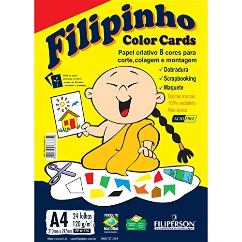 Papel Filipinho A4 Colorido C/24
