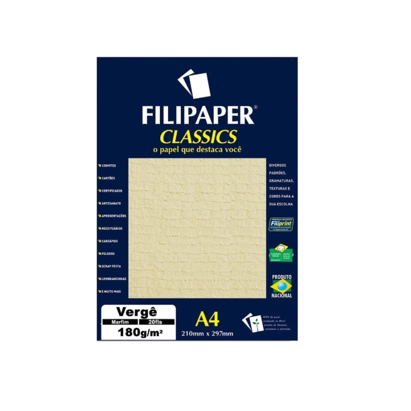 Papel Filipaper Clas A4 Verge