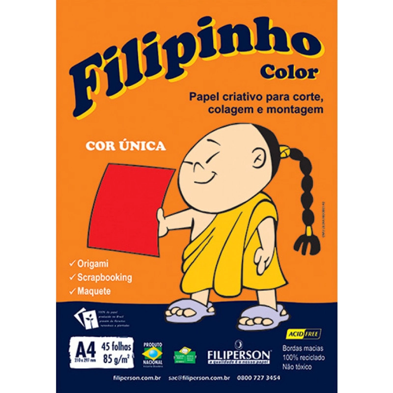 Papel Criat Filipinho 45f Color
