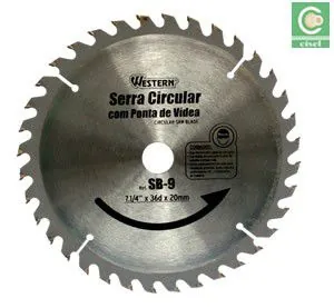 Disco P/ Serra Circular 7.1/4" - 36 Dentes - Furo 20 Mm