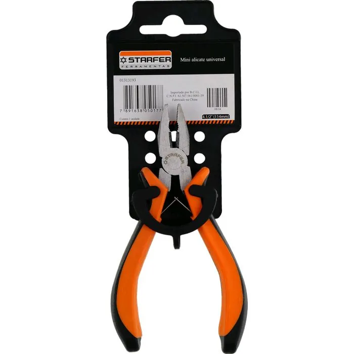 Alicate Universal Mini 4 Pol. Promoção Profissional Starfer