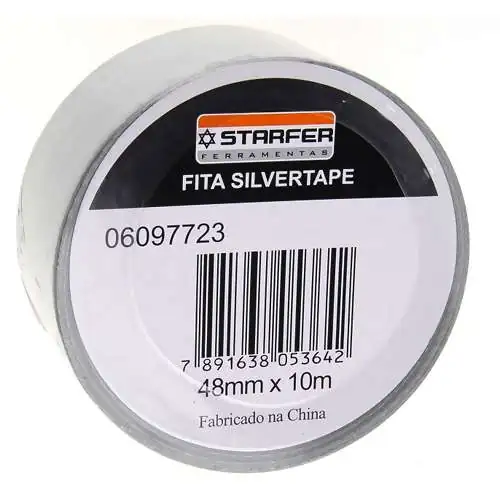 Fita Silver Tape Duct 48mmx10mts Cinza Starfer