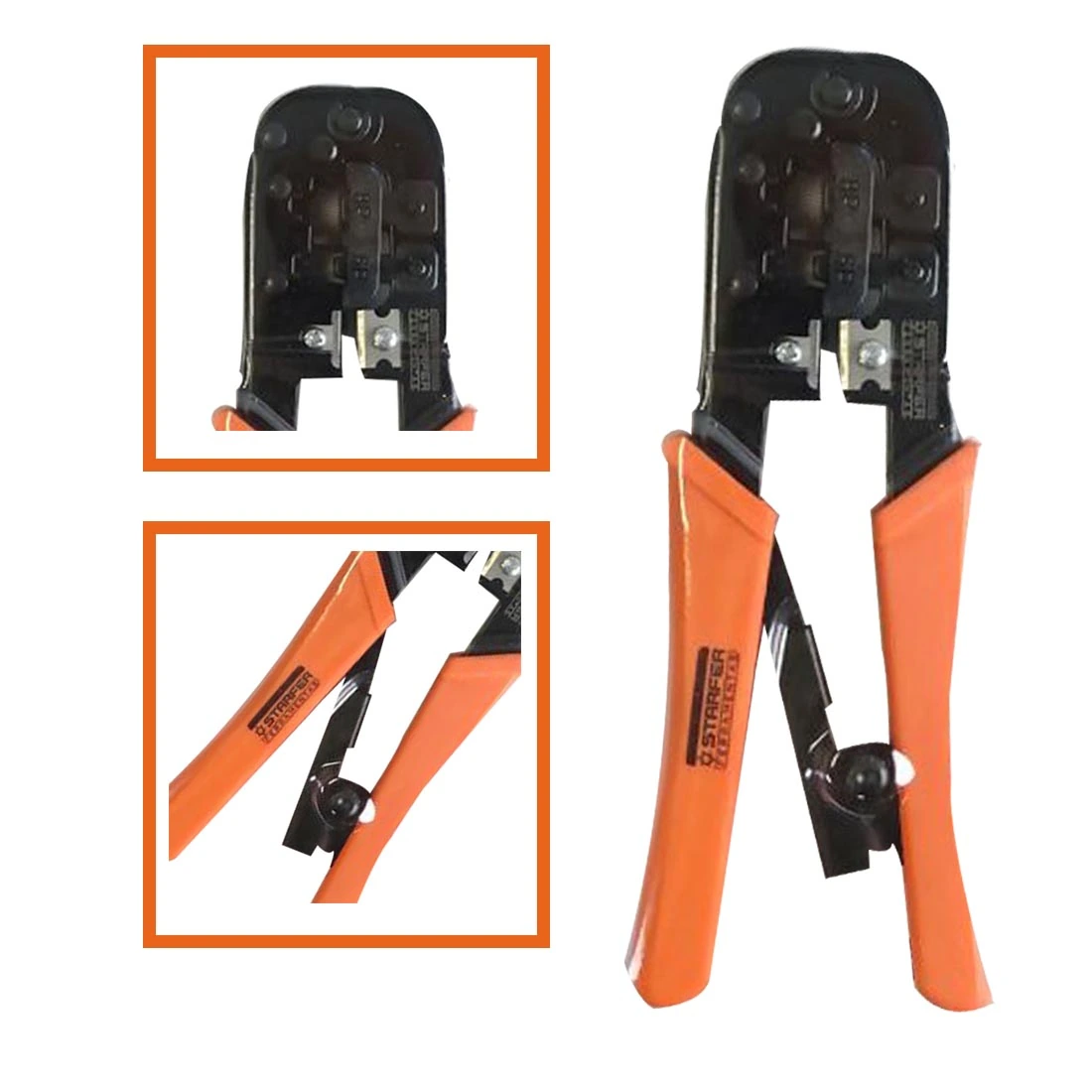 Alicate Crimpador Para Cabo Fios De Rede Starfer
