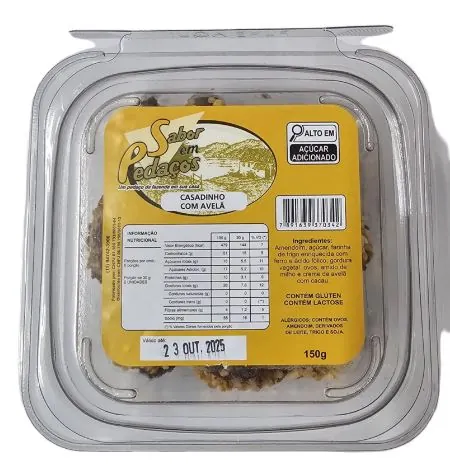 Bisc Sabor Em Pedacos Casadinho Avela 150g