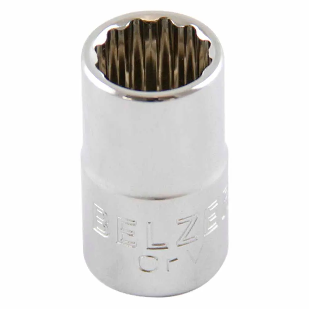Soquete Estriado Encaixe 1/2" 15mm Belzer 204006bbr 204006bbr