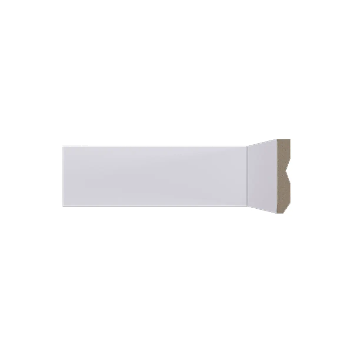 Rodape 7x1,3x240cm Liso Branco Poliestireno Lev71 - Santa Luzia