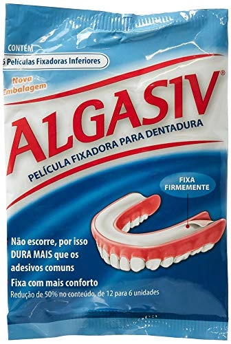 Película Fixadora Para Dentadura Inferior Algasiv Com 6