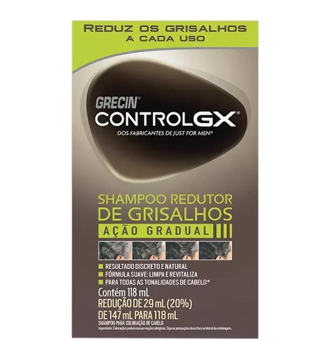 Shampoo Redutor De Grisalho Grecin Control Gx 147ml