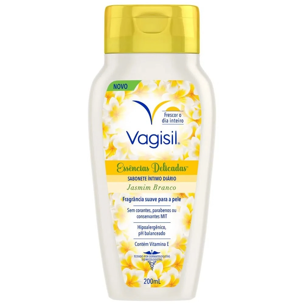 Sabonete íntimo Jasmim Branco Vagisil 200ml Com 2un
