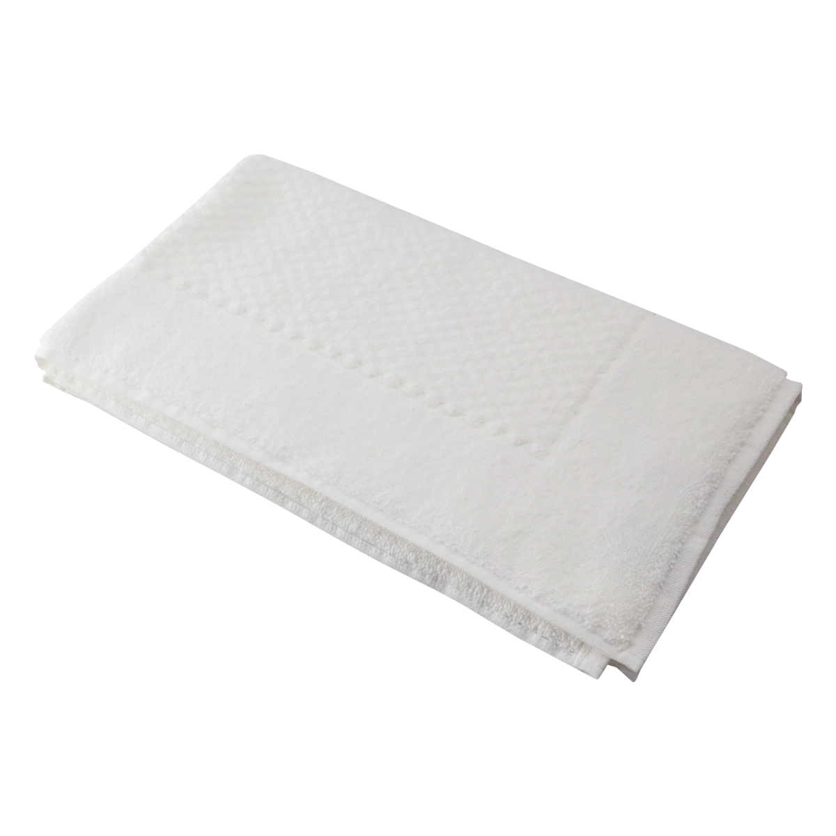 Toalha de Piso para os Pés Branca Buddemeyer Luxor 48cm x 80cm