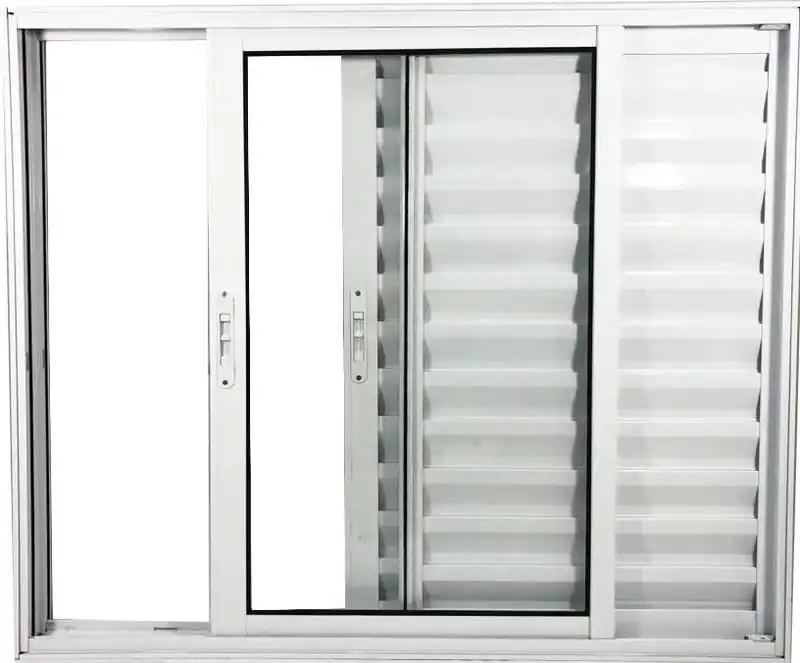 Veneziana De Aluminio 3 Folhas Sem Grade Linha Premium Branco