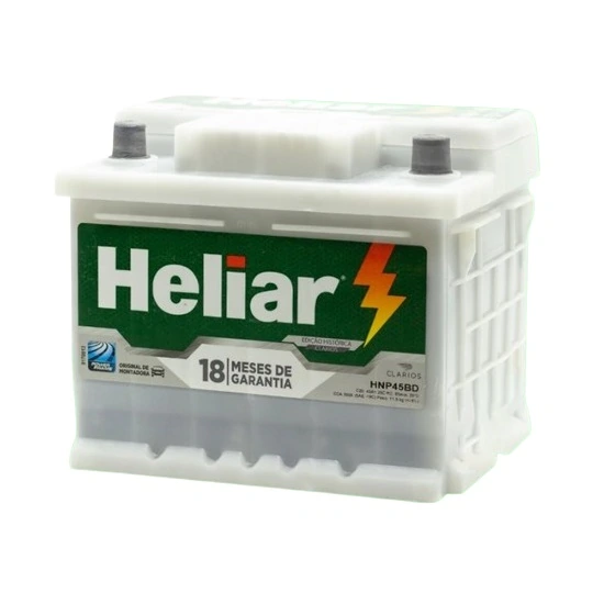 Bateria 45Ah Polo Lado Direito - HELIAR HNP45BD