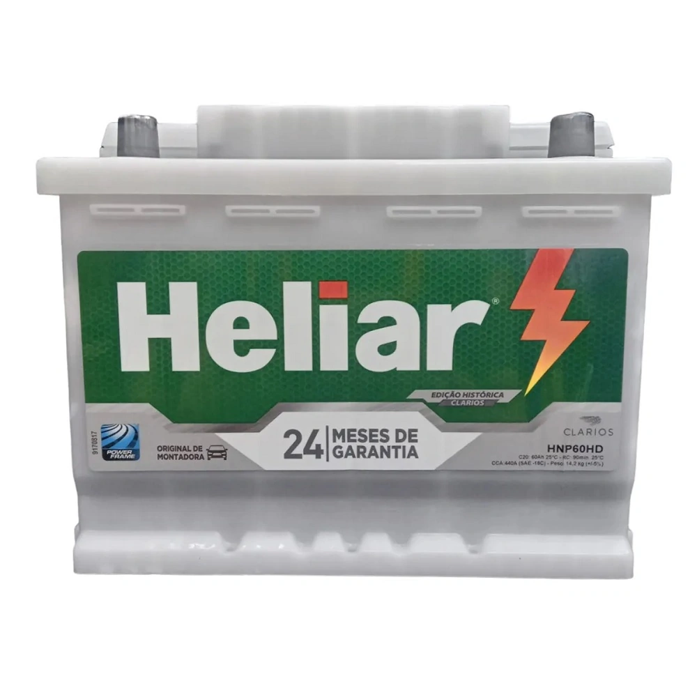 Bateria Heliar 60ah 12v